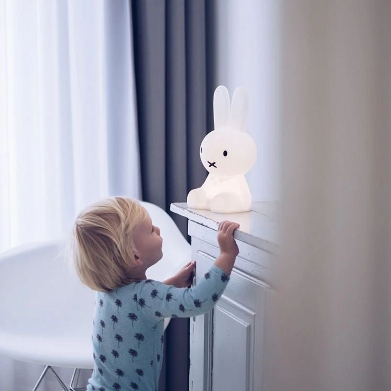 Veilleuse lapin LED dimmable blanc silicone chambre d'enfant éclairage d'ambiance lampe de table | Restfield