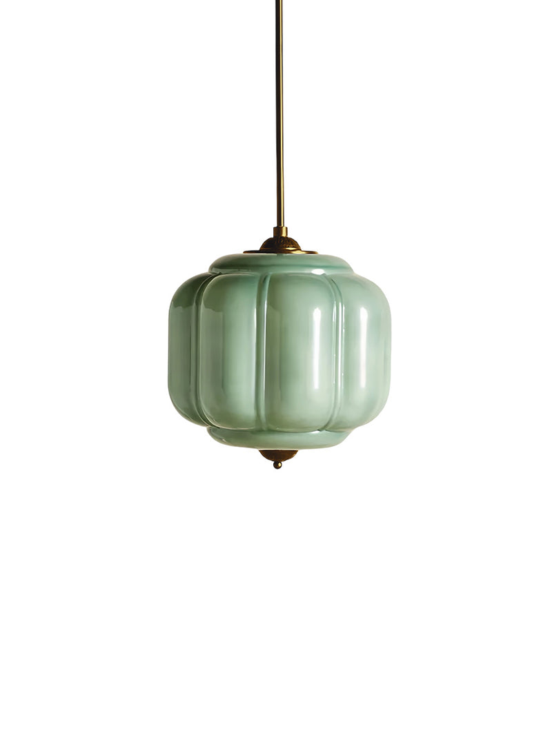 Vintage Melkglazen Hanglamp met Gegolfde Rand – Scandinavische Sfeerverlichting voor Keuken en Slaapkamer | Sansoti