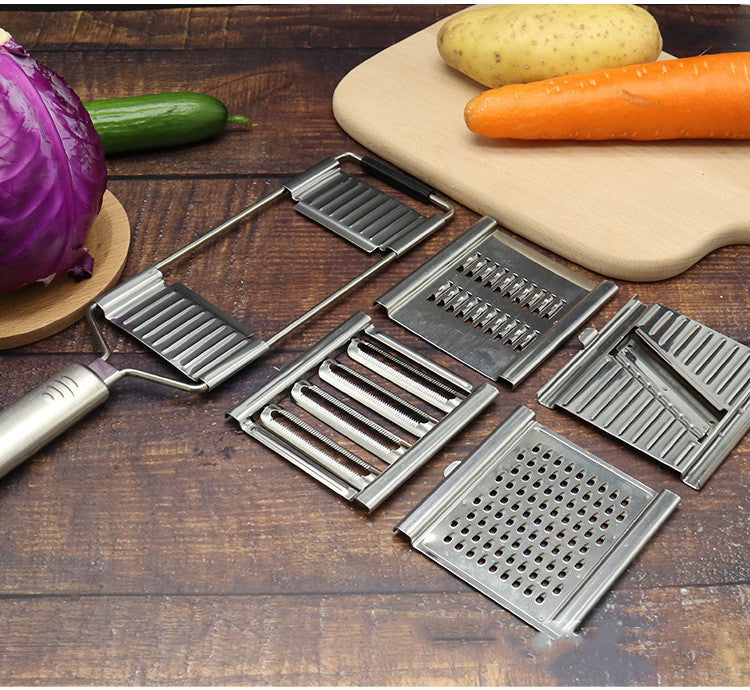 Stainless Steel Grater – Multifunctional Kitchen Grater with Ergonomic Handle for Vegetables & Cheese | Sansoti