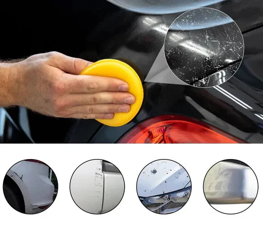 Car Scratch Repair Paste with Professional Sponge – Removes Scratches and Damage from All Paint Types | Sansoti