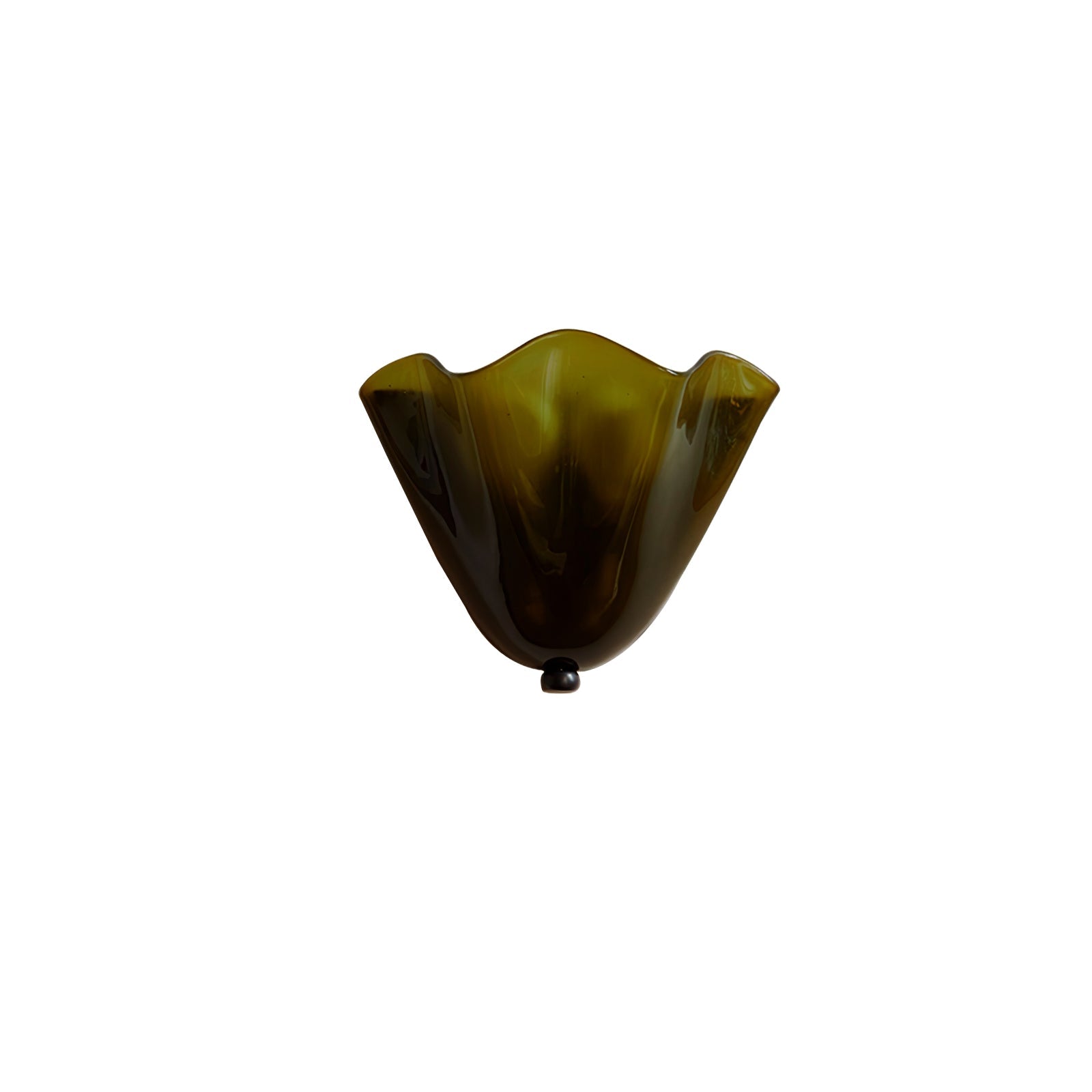 Petalia Wandlamp — Sculptural Petal-Geïnspireerde Glazen Wandverlichting met G9 Fitting en Hardwired Installatie (28 × 25 × 13 cm) | Sansoti