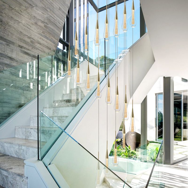 Pendelleuchte Kristall Goldfarben Modernes Design 1-3-5 Lichtquellen Esszimmer Wohnzimmer Dekorativ Stimmungsvolles Licht Elegant | Sansoti