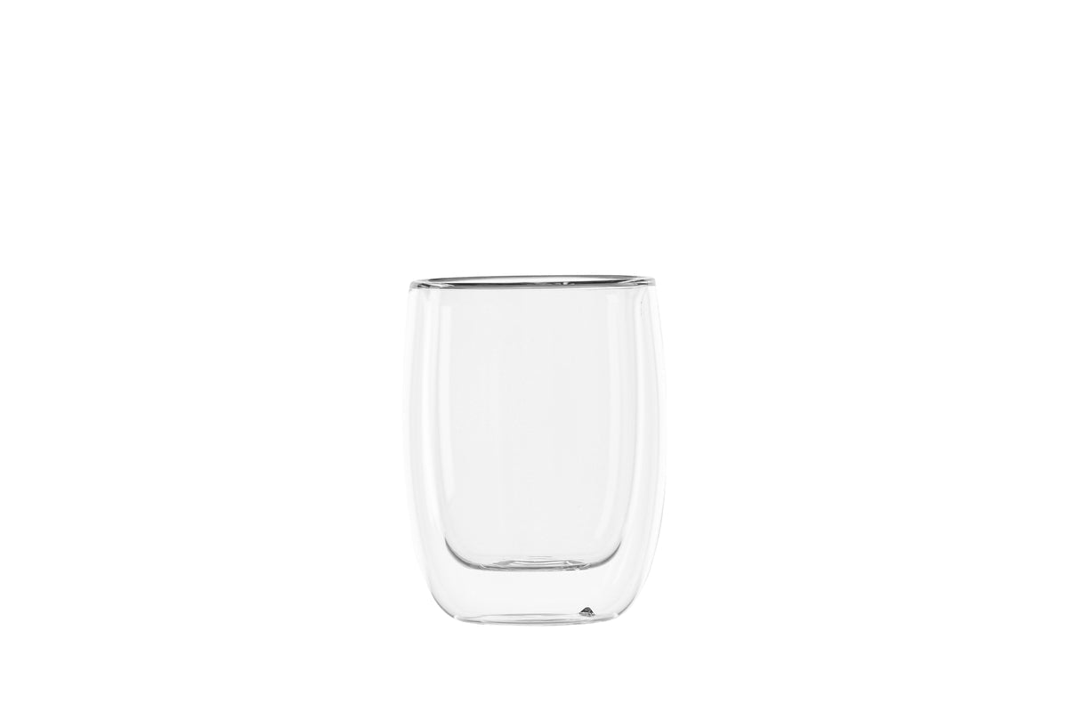 Koffiekopjes Glas Transparant 2 Stuks Modern Hittebestendig Ø7 Ø8 | Sansoti