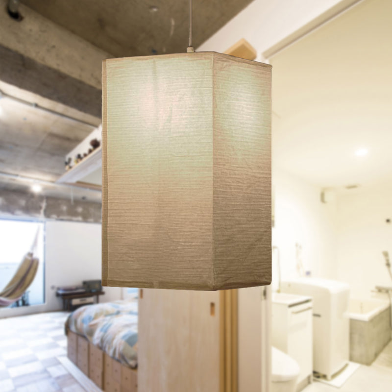 Japanse Rijstpapieren Hanglamp Wit Cilinder E26/E27 Woonkamer Slaapkamer Scandinavisch | Sansoti