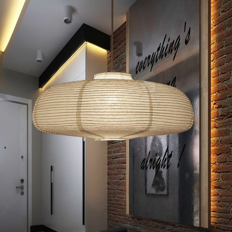 Japanse Rijstpapieren Hanglamp Wit Cilinder E26/E27 Woonkamer Slaapkamer Scandinavisch | Sansoti