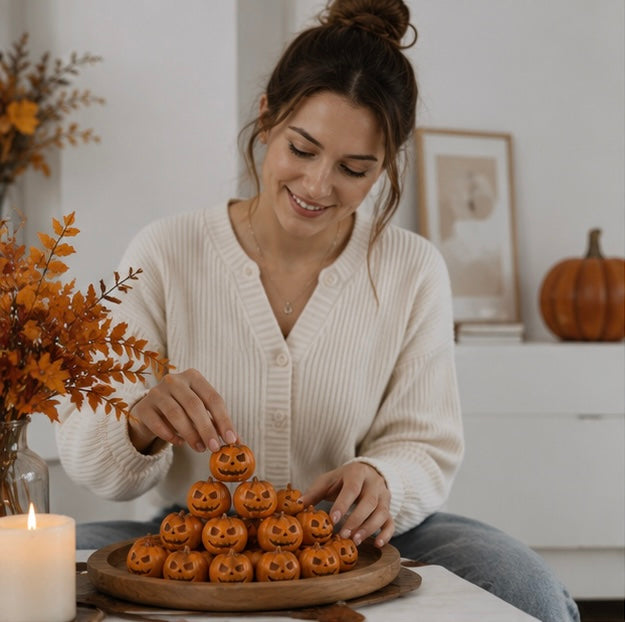 Mini Resin Pumpkins Halloween Decoration Craft Material Festive Home Décor Crafts Autumn Decoration | Sansoti