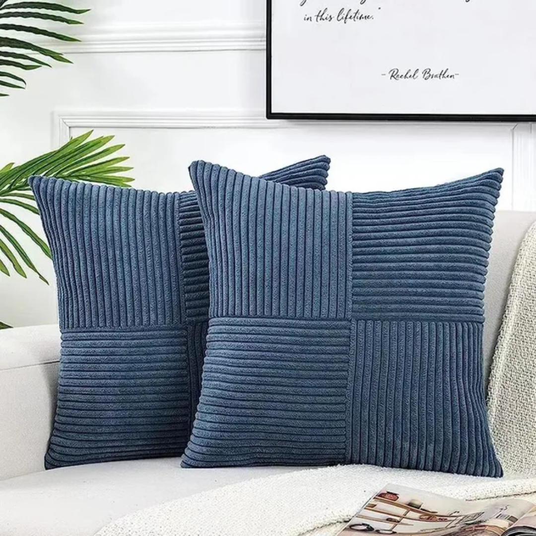 Samt-Zierkissen 45x45 cm mit Reißverschluss für Sofa und Bett Dekoratives Kissen Wohnzimmer Schlafzimmer | Sansoti
