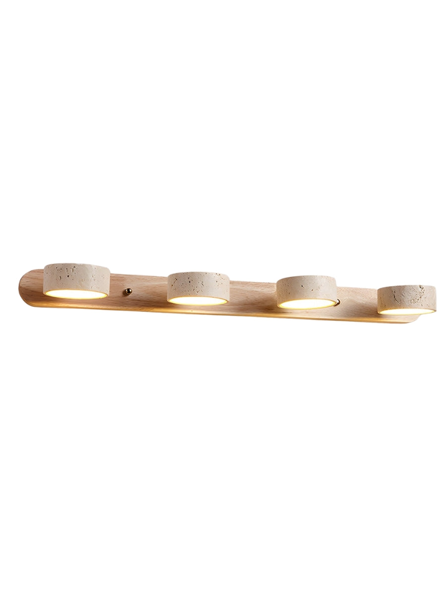 Wandlamp met meerdere lichtpunten natuursteen modern badkamerverlichting warmwit koelwit 2-3-4 lichts stenen armatuur | Sansoti