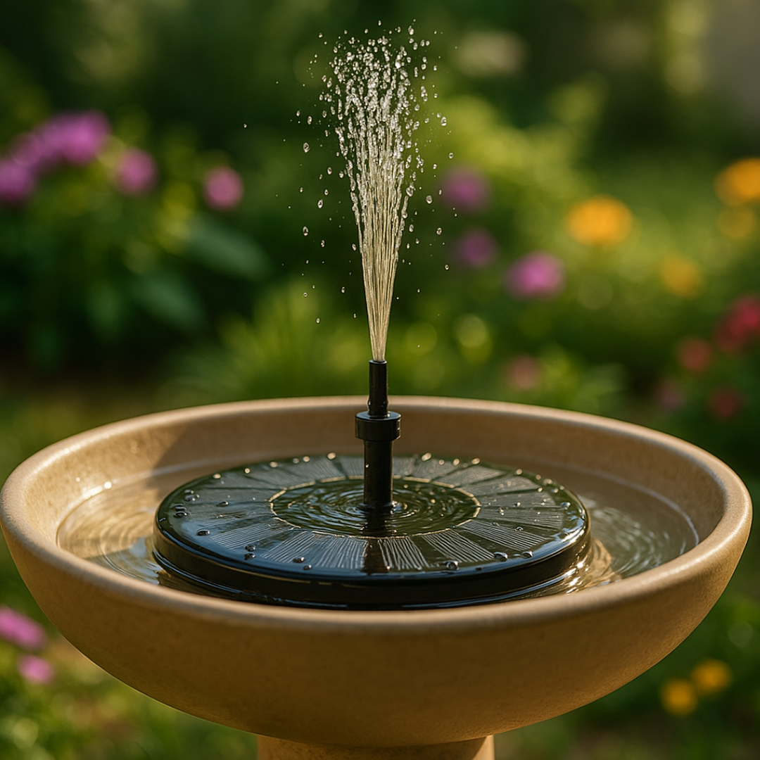 Solar-Powered Fountain Pump for Pond Birdbath and Garden with Automatic Operation | Sansoti