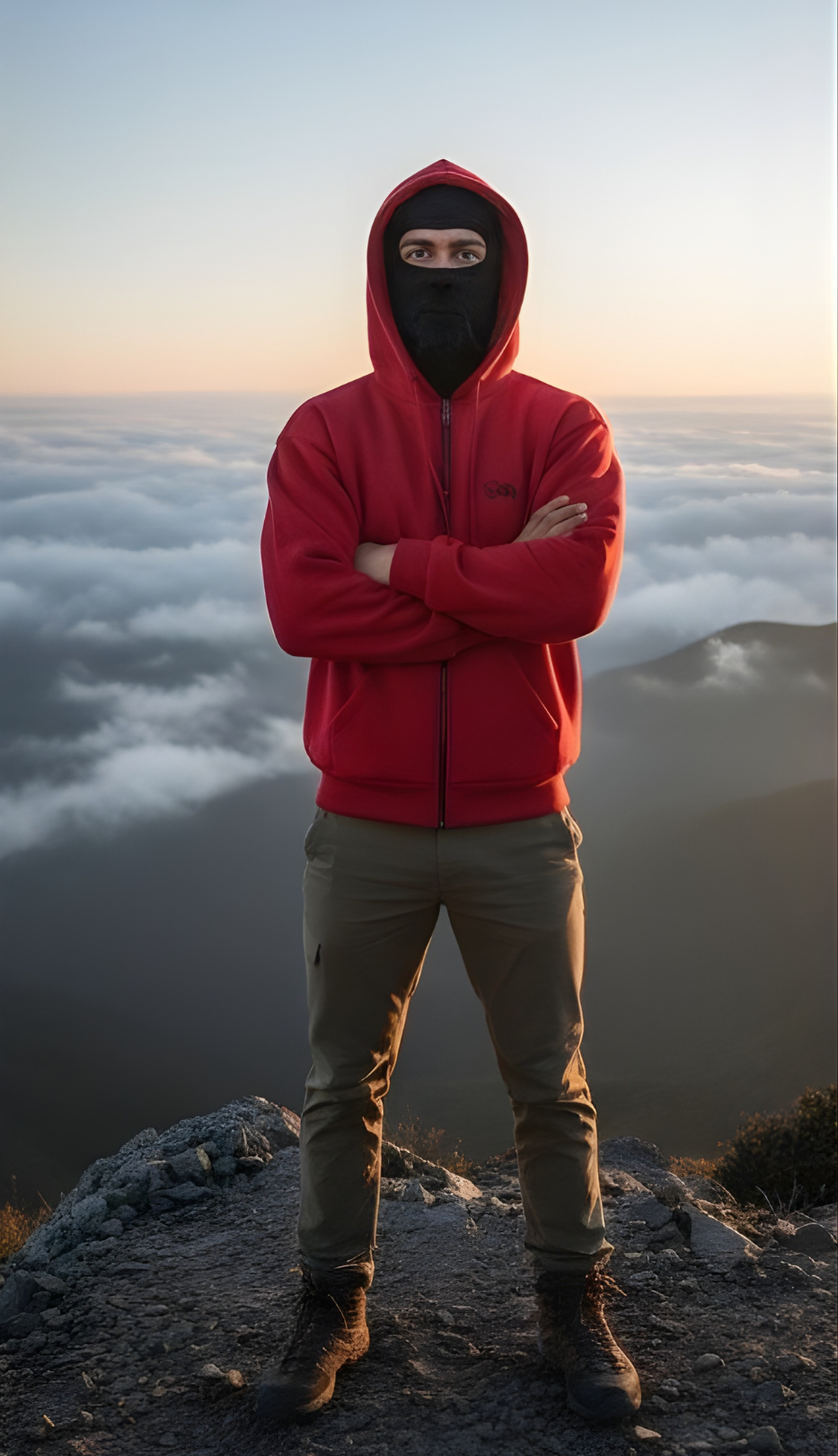 Ritshoodie met Geïntegreerd Balaclava Masker – Warme Wintertrui met Rits voor Outdoor Sport en Activiteiten | Sansoti