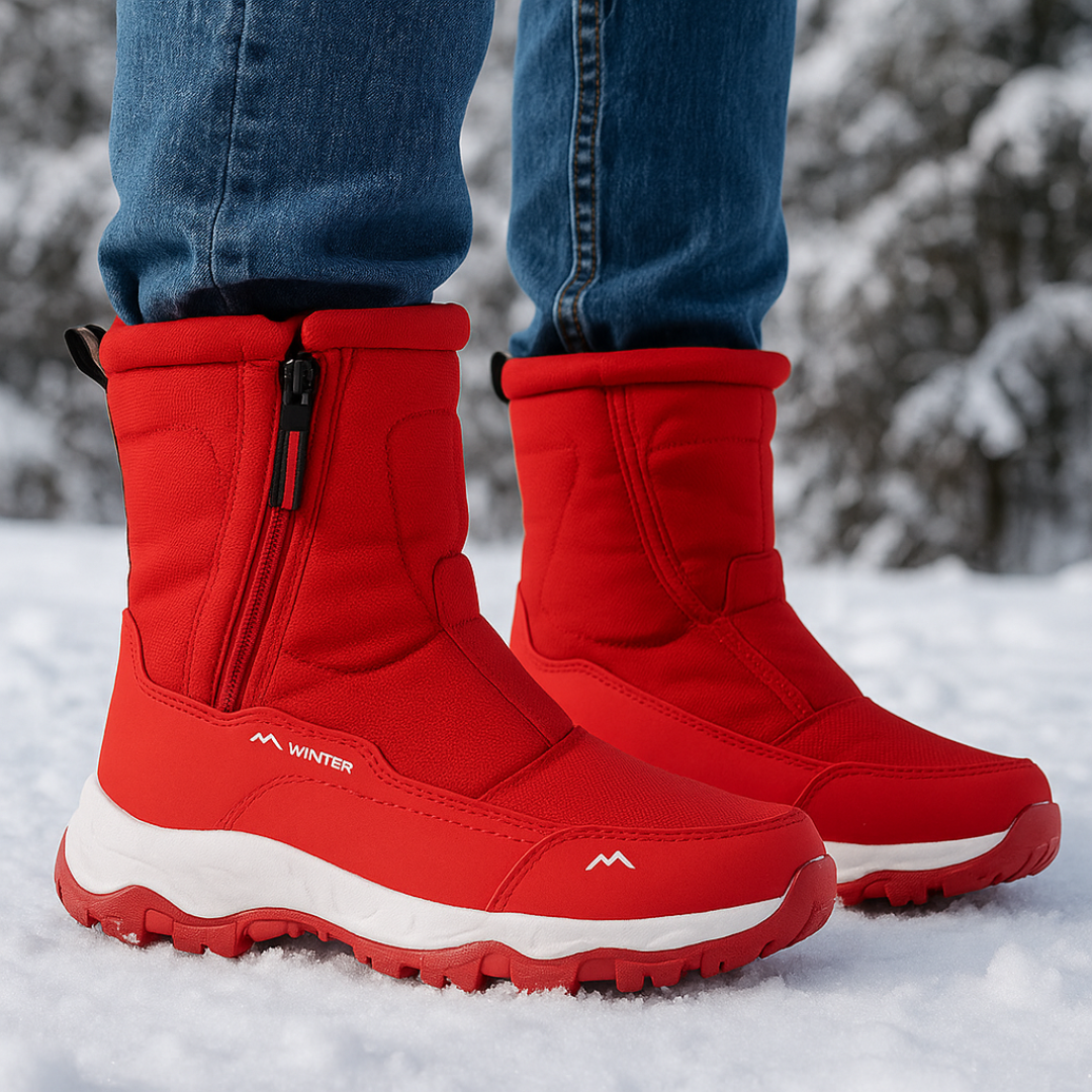 Insulated Winter Boots Waterproof with Anti-Slip Sole Snow Boots Warm-Lined Unisex Winter Outdoor | Sansoti