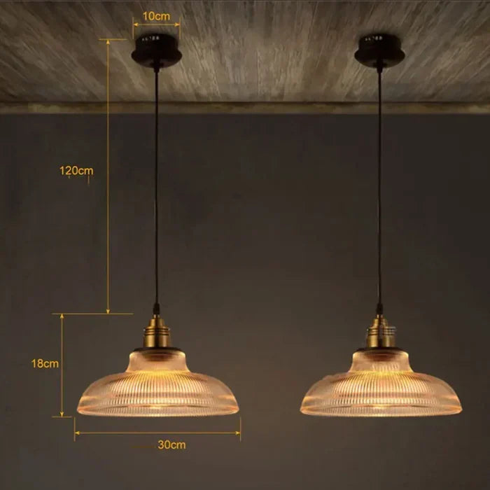 Hanglamp Glas met Metalen Frame Amber Transparant voor Eettafel Woonkamer Hal Moderne Verlichting 120cm | Sansoti