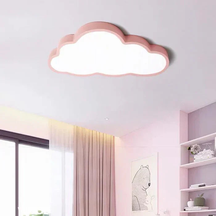 Plafonnier nuage pour chambre d'enfant, LED blanc chaud, 50 cm, acrylique, éclairage ludique, chambre de bébé, éclairage plafonnier design | Sansoti
