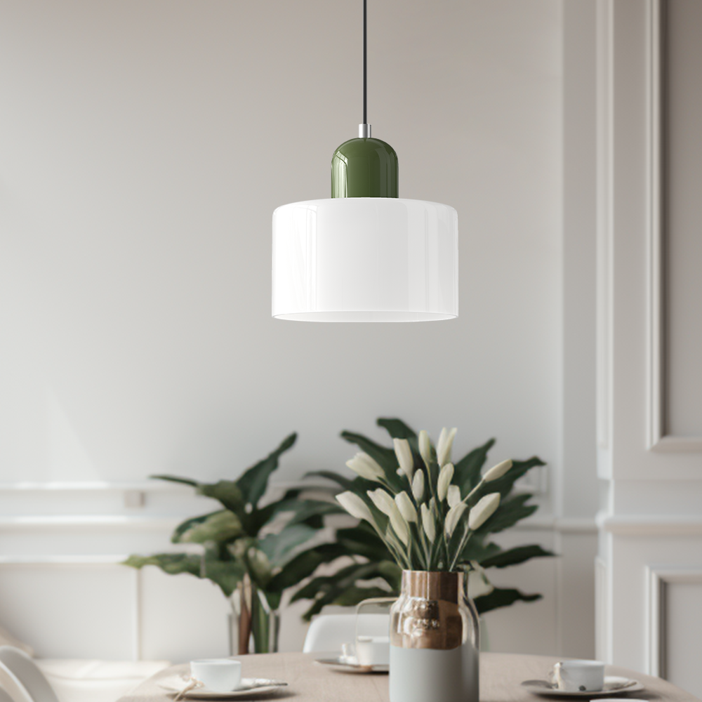 LED Pendant Lamp Slim White Modern Design 200cm Elongated for Living Room & Dining Room | Sansoti