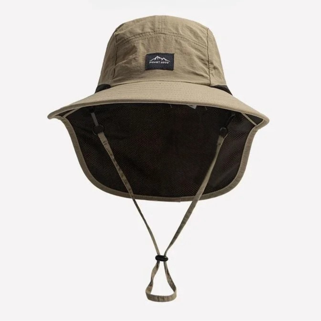 Sun Protection Hat with Neck Flap Breathable Quick-Drying UPF 50+ Hiking Fishing Outdoor Unisex Summer Hat | Sansoti