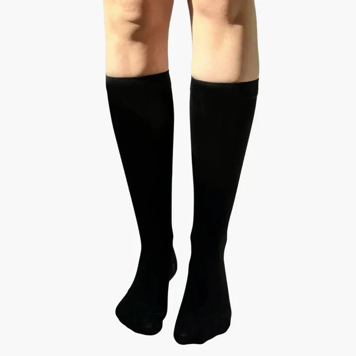 Compression Socks with Graduated Compression Seamless Breathable Black Skin Tone S to 7XL Comfortable Socks for Everyday Wear | Sansoti
