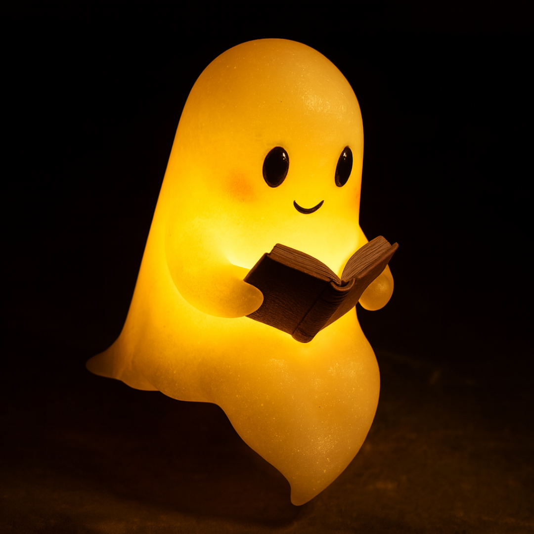 Spookjes Nachtlampje Handgemaakt Keramiek Warm Wit LED Sfeerverlichting Slaapkamer Cadeau | Sansoti