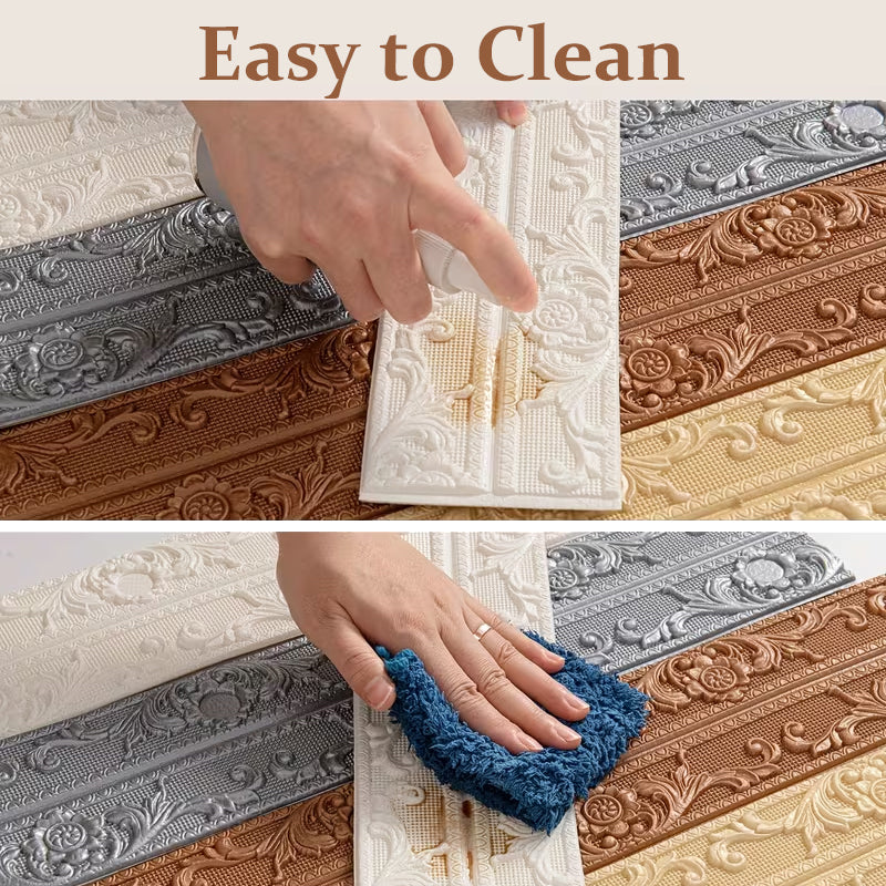 Self-Adhesive Decorative Wall Trim Vintage Finish for Walls and Furniture Flexible 10 Meter Peel and Stick | Sansoti