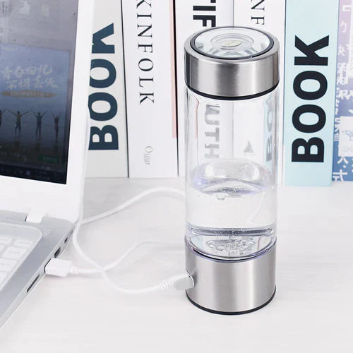 Wasserstoff-Wasserflasche, tragbar, USB-aufladbar, 420 ml, Edelstahl | Restfield