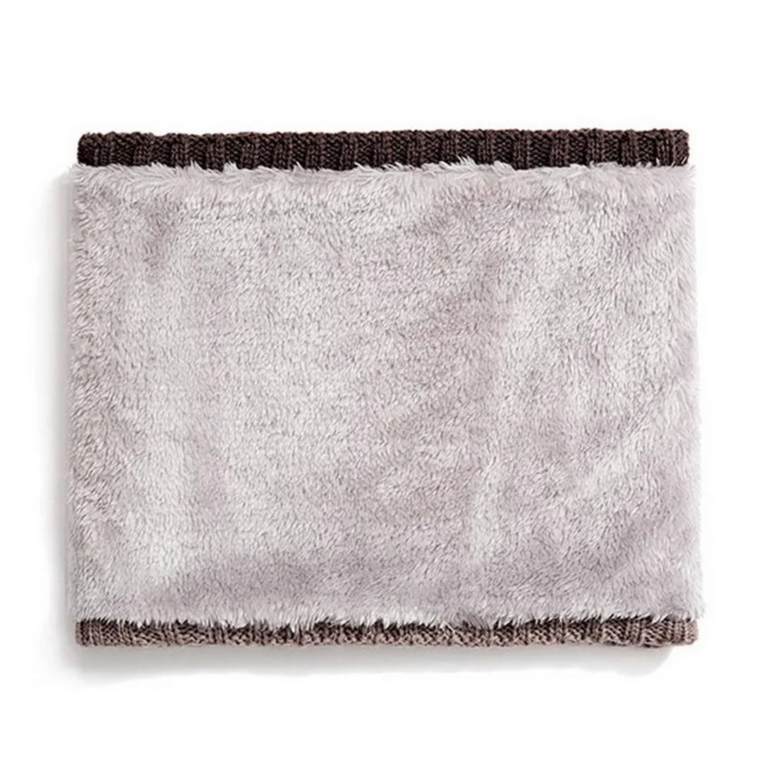 Gestrickte Halswärmer mit weichem Fleecefutter für Herren und Damen Herbst Winter Frühling Outdoor-Winterschal | Sansoti