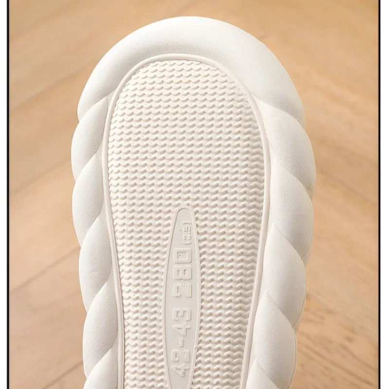 Pantoufles imperméables pour hommes, doublées, chaussures d'hiver antidérapantes, chaussons d'intérieur chauds et confortables | Sansoti
