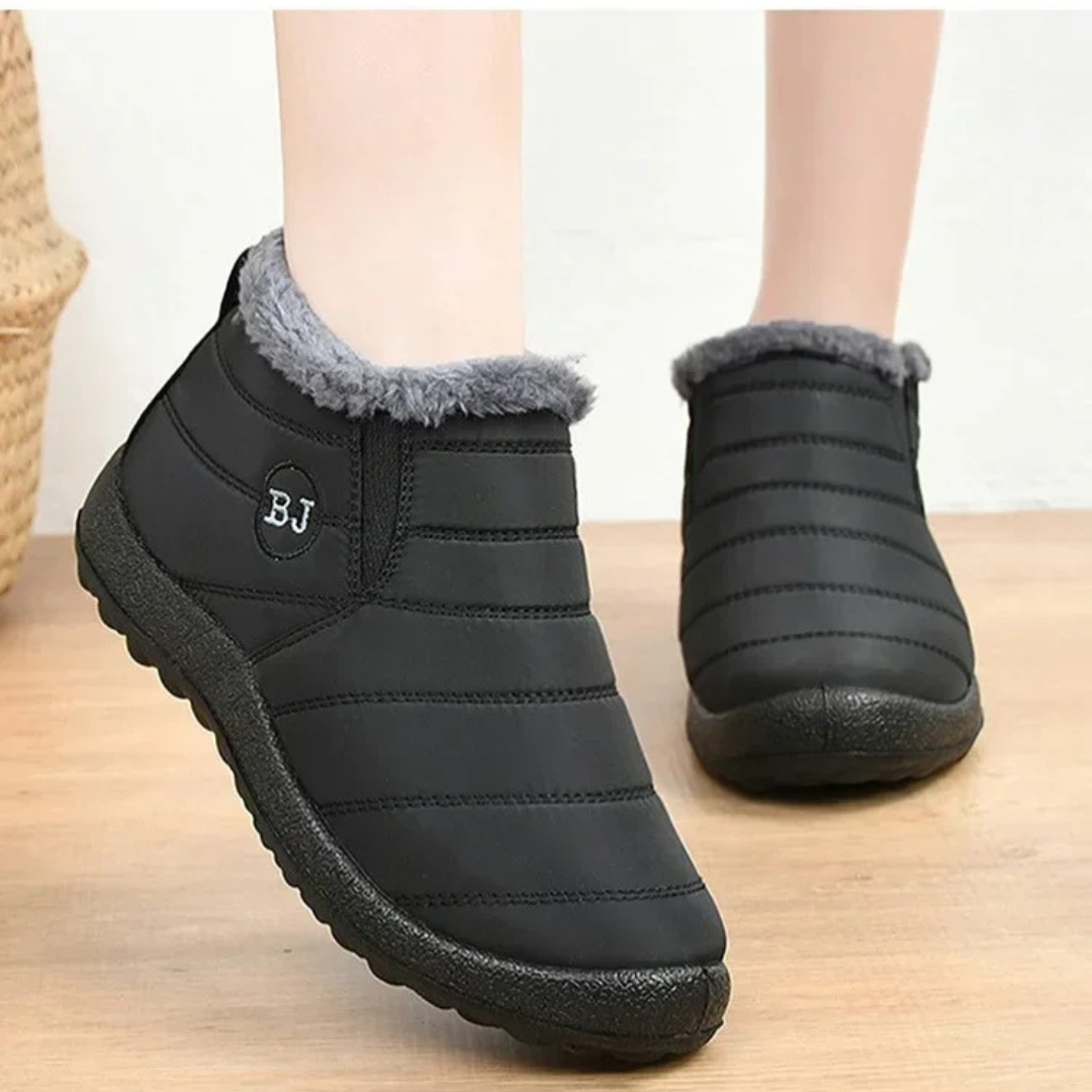 Wasserdichte Winterstiefel für Damen mit warmem Futter und rutschfester Sohle für Schnee, Kälte, Spaziergänge und Winterwetter | Sansoti