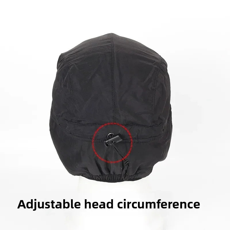 Bonnet d'hiver avec couvre-oreilles et doublure en polaire, réglable, coupe-vent et chaud, 56-62cm, unisexe, tour de tête, ski | Sansoti