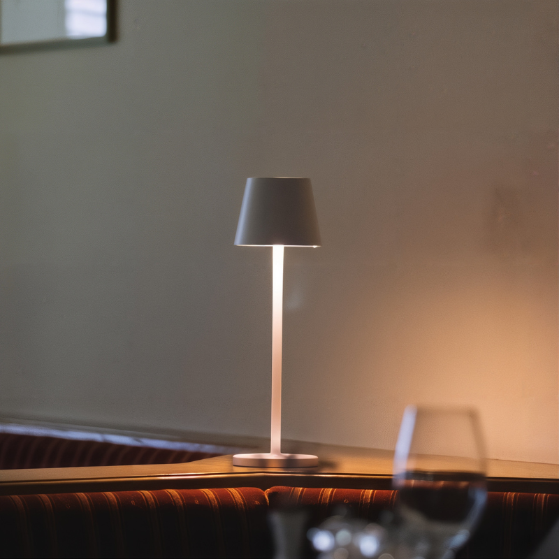 Wireless Table Lamp with Dimmable LED Lighting and Rechargeable Battery | Waterproof for Indoor and Outdoor | Sansoti