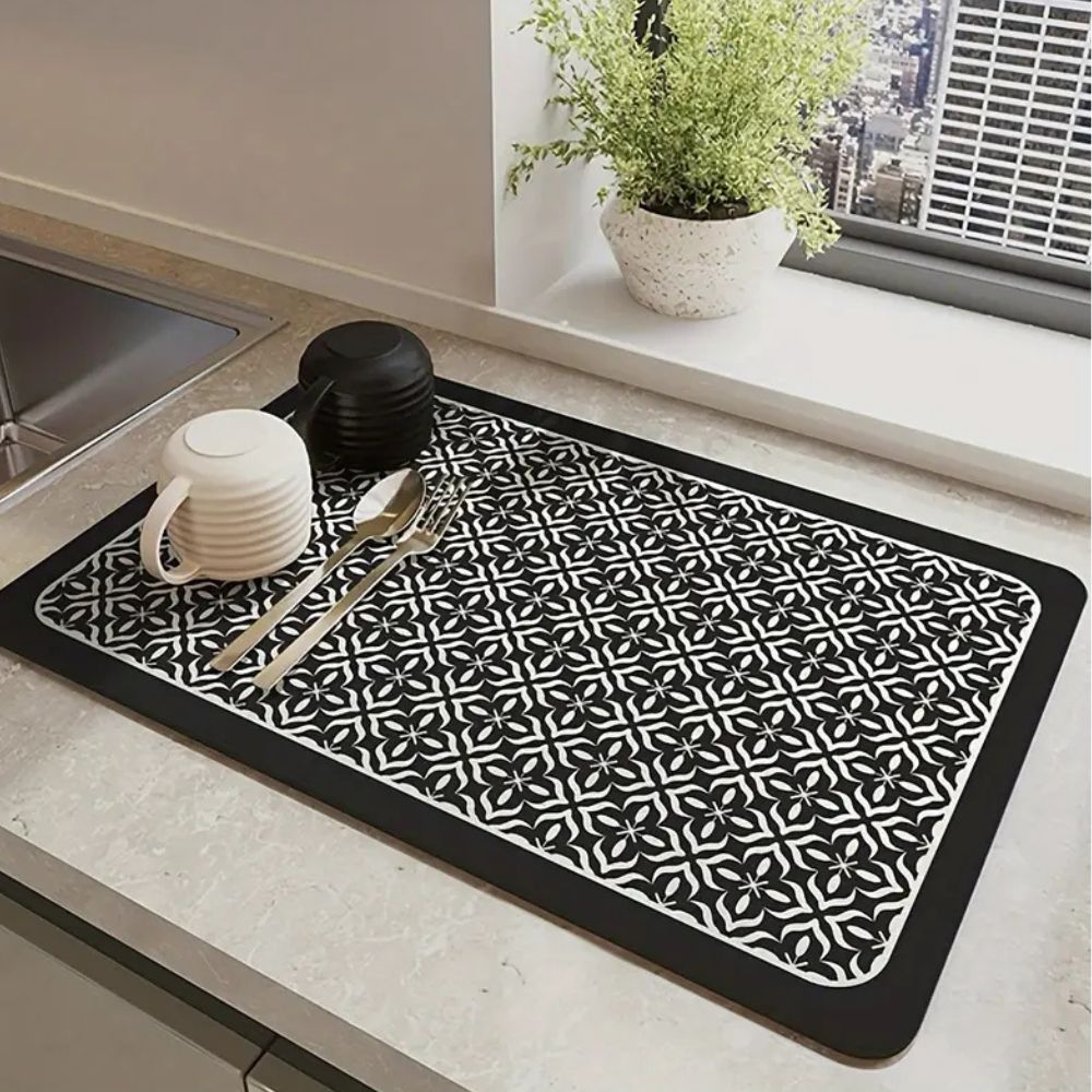 Siliconen Afdruipmat voor Keuken – Mandala Patroon – Beschermt Aanrecht – Sneldrogend – 12"x16" 16"x20" 20"x24" | Sansoti