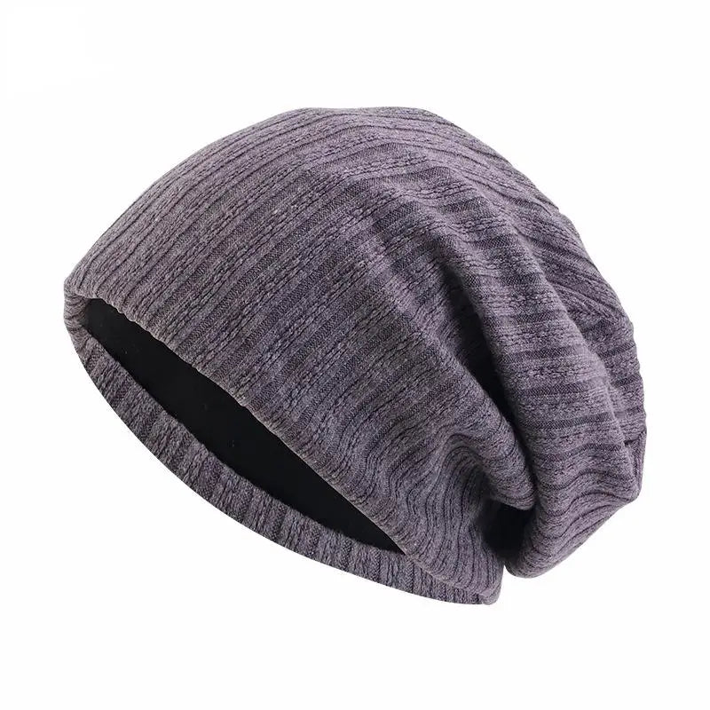 Bonnet en maille à motif de blé – Bonnet d'hiver chaud unisexe à double épaisseur en coton et polyester – Hiver automne | Sansoti