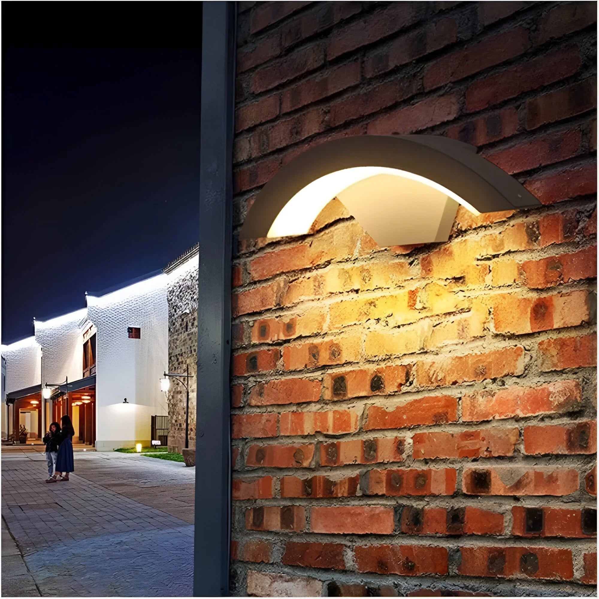 LED Wandlamp met Bewegingssensor voor Buiten – Energiebesparend 18W Waterdicht Buitenlicht in Zwart of Bruin | Sansoti
