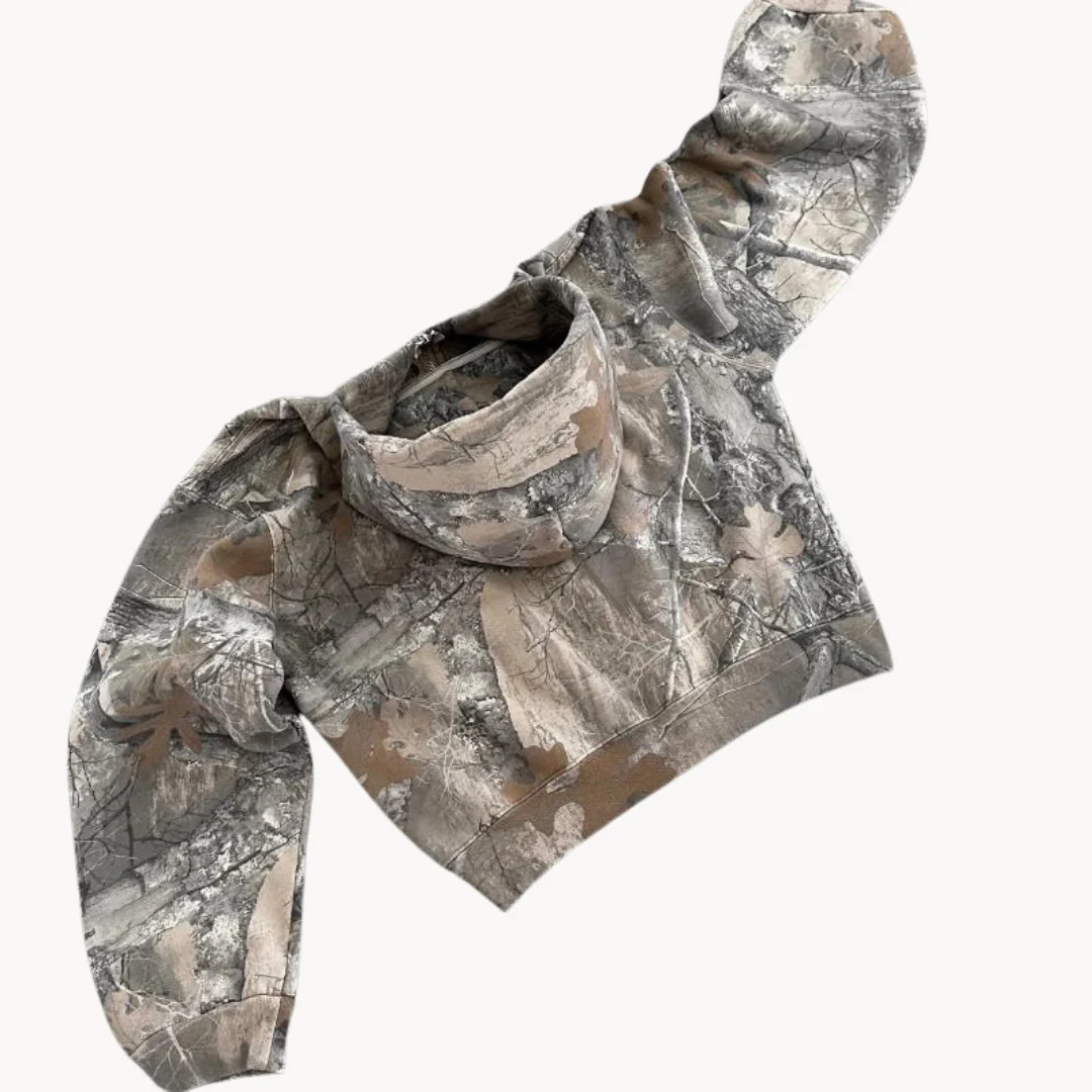 Oversized Hoodie Camouflageprint Unisex Trui Dames Heren Streetwear Sportief Comfortabele Capuchon Casual | Sansoti