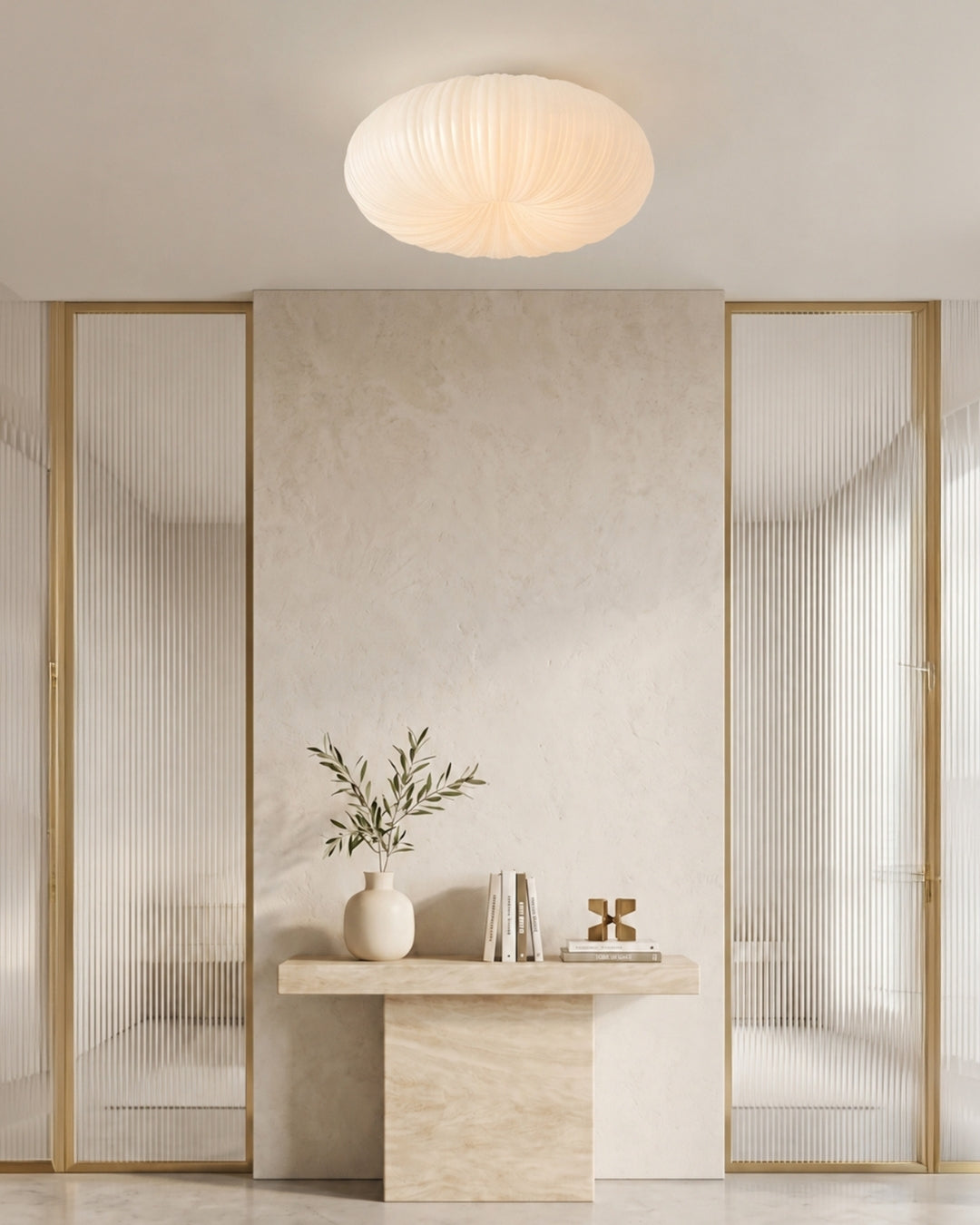 Plafondlamp Iris Scandinavisch Dimbaar Metaal & Acryl met Afstandsbediening voor Moderne Woonruimtes Slaapkamer Eetkamer Sfeerverlichting | Sansoti