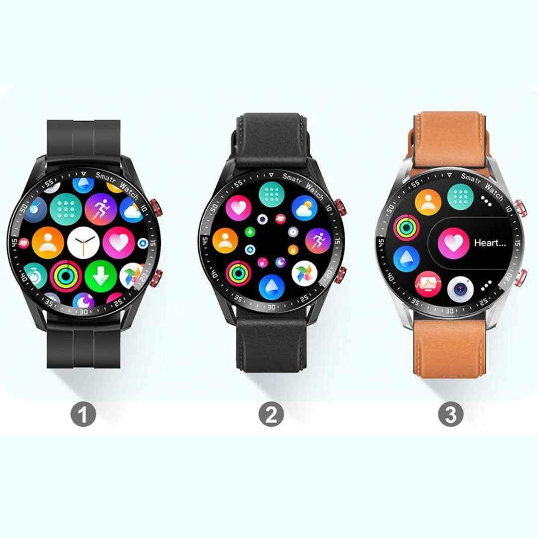 Smartwatch mit Lautsprecher, Bluetooth und Fitnessfunktionen – Luxuriöses Design für Sport und Alltag | Sansoti