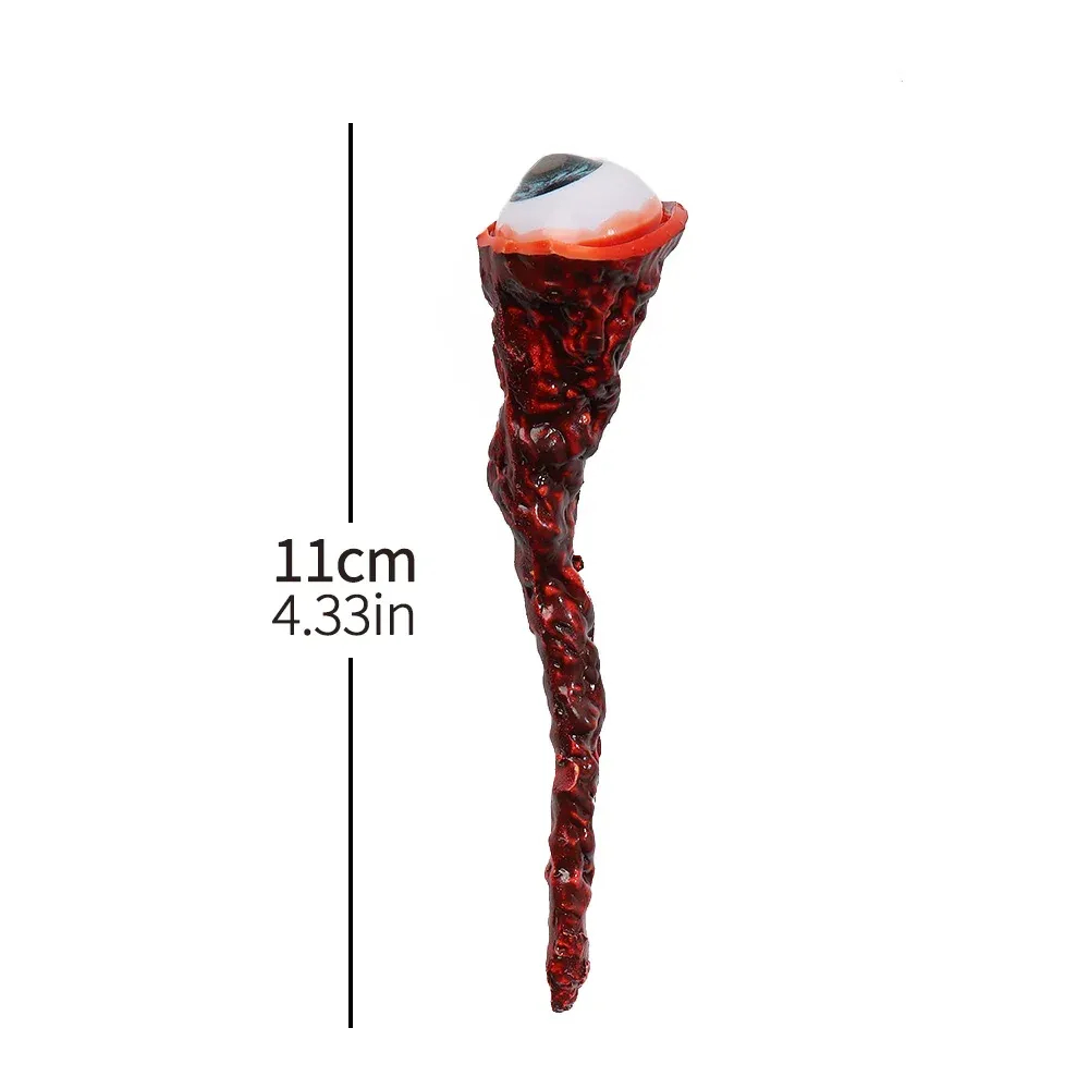 Décoration d'œil ensanglanté pour Halloween - Accessoire en latex réaliste et effrayant pour maison hantée et fêtes d'horreur | Sansoti