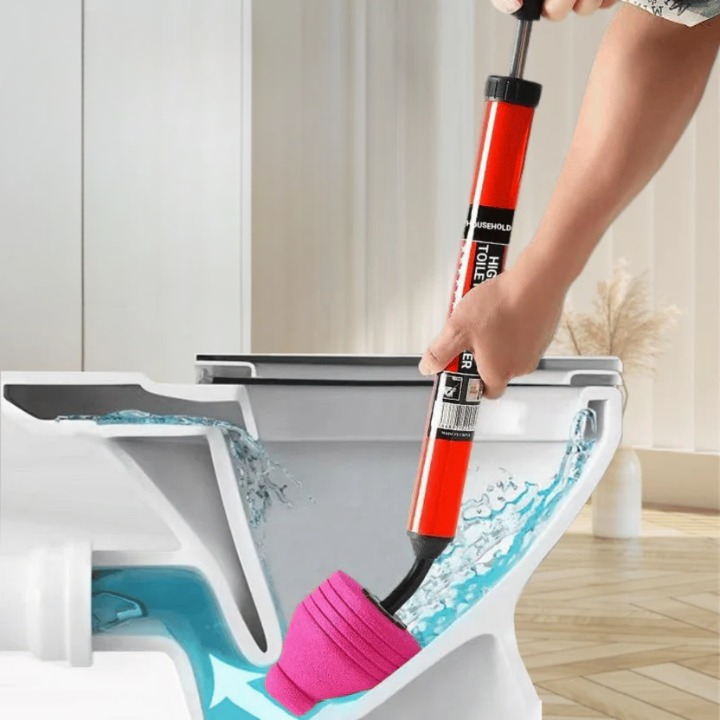 Afvoerstokker Hogedruk ABS Rubber 64cm 80PSI 5,5bar Toilet Wastafel Douche Badkuip Keuken Zonder Chemie Herbruikbaar Rood Zwart | Sansoti
