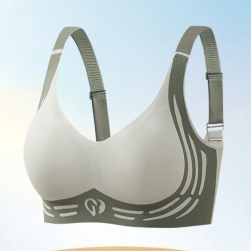 Beugelloze Push-Up BH Brede Bandjes U-Rug Comfortabele Lift Ondersteuning Zachte Pasvorm Dames Lingerie | Sansoti