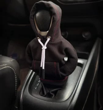 Mini-Hoodie-Schaltknaufbezug, universell, Polyester, Auto-Innenraumdekoration, Accessoire, Schutzbezug in 8 Farben | Sansoti