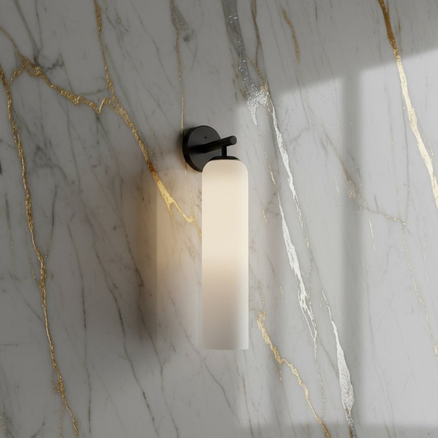 Glazen Wandlamp met Gouden of Zwarte Armatuur – Moderne Verlichtingstoevoeging | Sansoti
