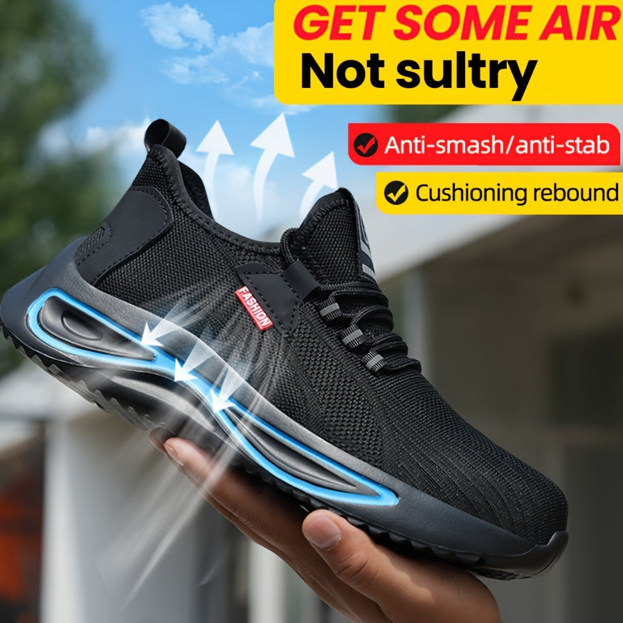 Werkschoenen voor Heren – Lichtgewicht met Stalen Neus en Antislip Zool | Sansoti