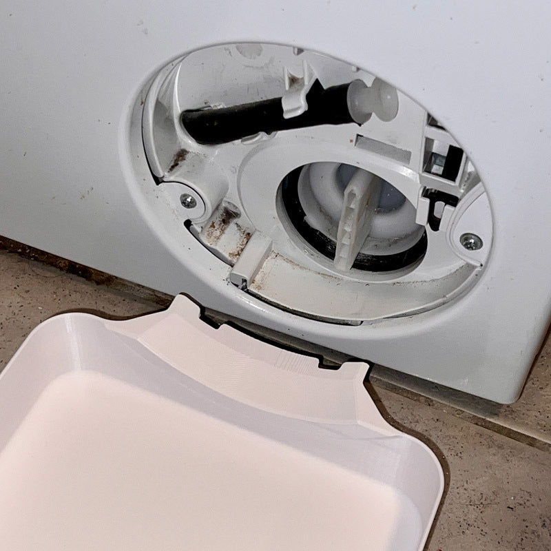 Lekbak Wasmachine voor Waterbescherming Wasruimte Wit Kunststof Laagbouw Opvangschaal Wasmachinelekbak | Sansoti