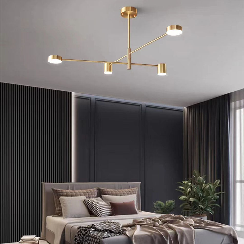 Industriële Hanglamp Takstructuur Metaal LED Verlichting Woonkamer Slaapkamer Eetkamer Modern Zwart Goud | Sansoti