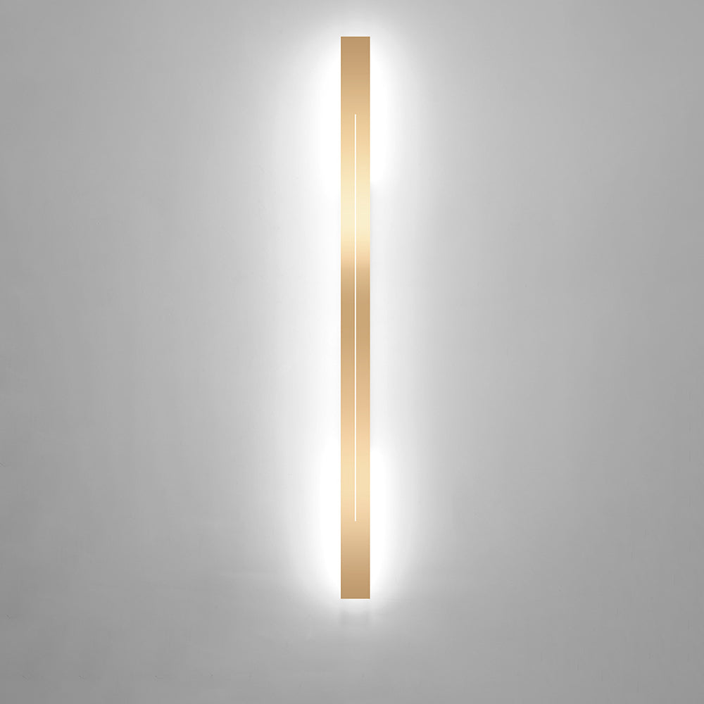 Moderne LED-Wandleuchte, minimalistisches Design, Schlafzimmer, Wohnzimmer, Schwarz-Gold, dimmbar, stimmungsvolle Innenbeleuchtung | Sansoti