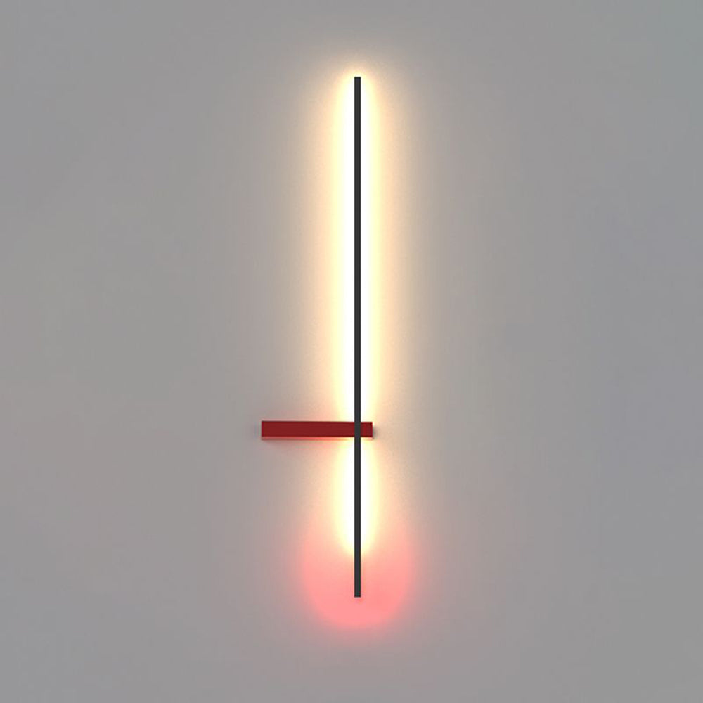 Linear Wall Lamp Multicolor Minimalist Metal Acrylic LED 60/90cm Dining Room Living Room Study | Sansoti