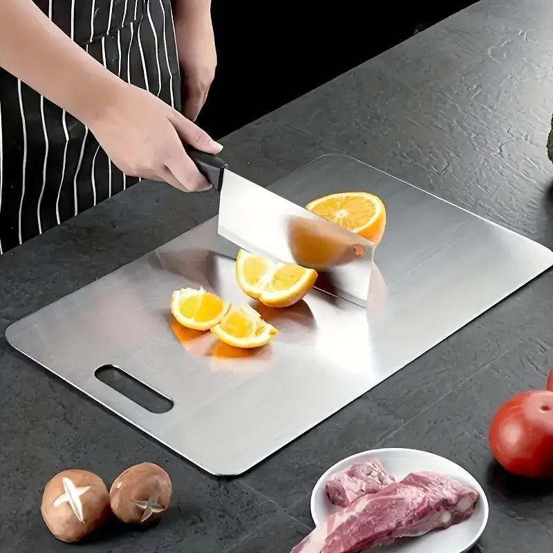 Planche à découper en acier inoxydable antibactérienne, résistante aux rayures, hygiénique pour cuisine | Restfield