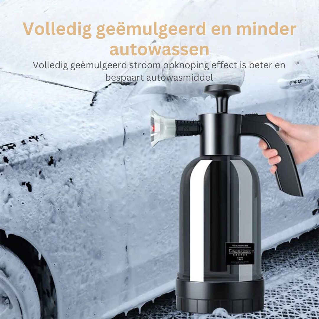 Schuimsproeier voor Autoreiniging – 3 Spuitkoppen voor Dieptereiniging – Wit of Zwart | Sansoti