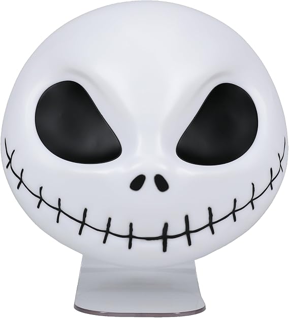 Dekoracyjna lampka nocna z figurką Jacka Skellingtona, kolorowa lampka LED w stylu Halloween, lampka nastrojowa i dekoracja do pokoju dziecięcego | Sansoti