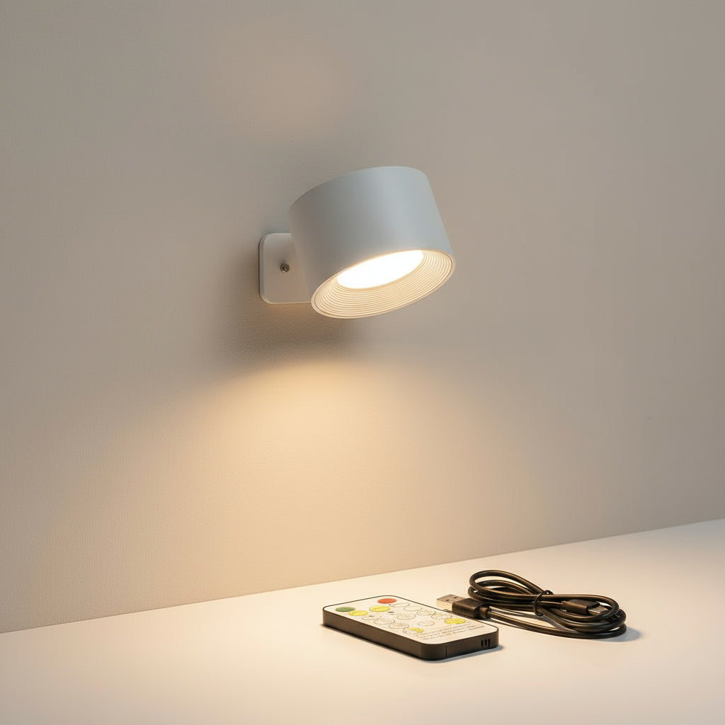 Draadloze Wandlamp met Afstandsbediening – Magnetisch Dimbaar Leeslampje voor Slaapkamer en Woonkamer | Sansoti