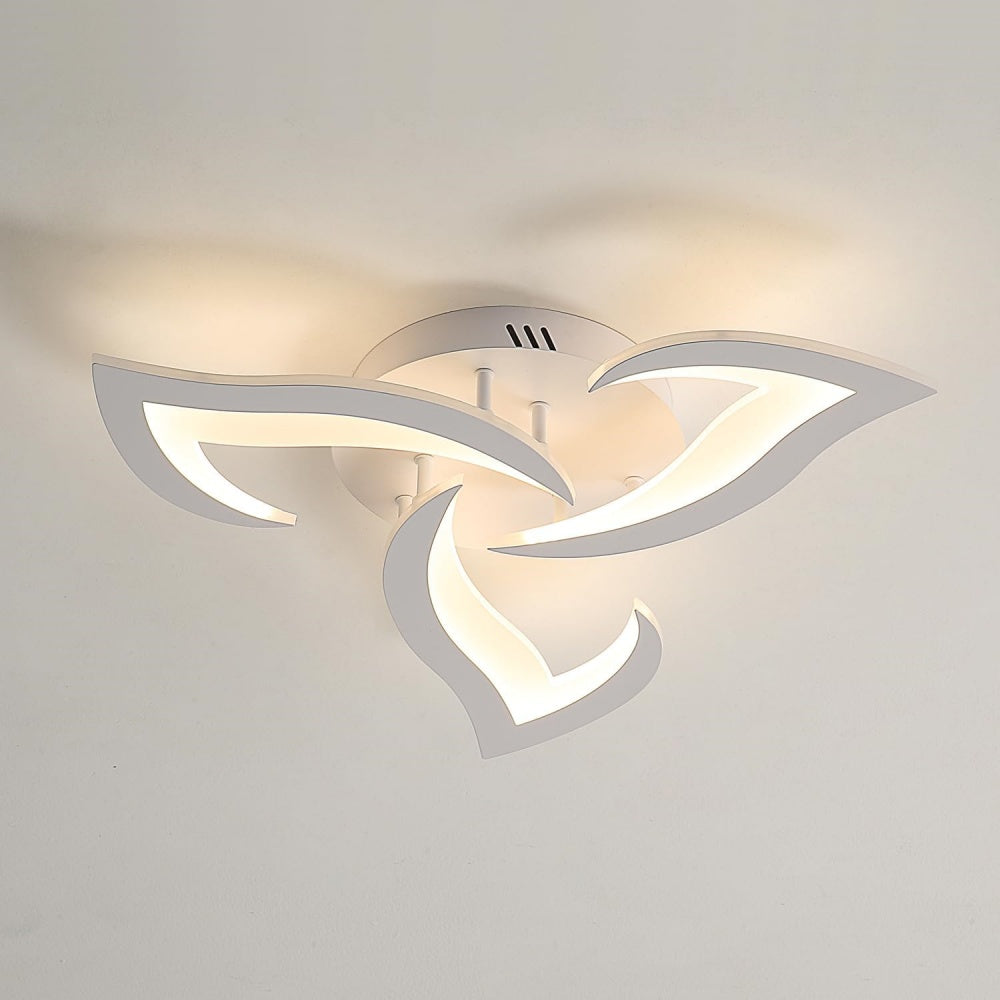 Lovela Flower Deckenleuchte LED 3200 Lumen Schwarz Wohnzimmer Schlafzimmer Design Deckenleuchte modern | Restfield