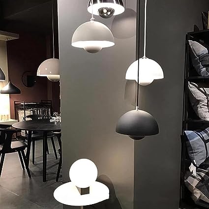 Scandinavische Hanglamp Halfrond Metalen Kap 1-Lichtpunt Modern Design Eetkamer Woonkamer | Sansoti
